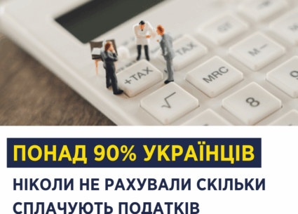 Абсолютна більшість українців ніколи не рахували, скільки сплачують податків